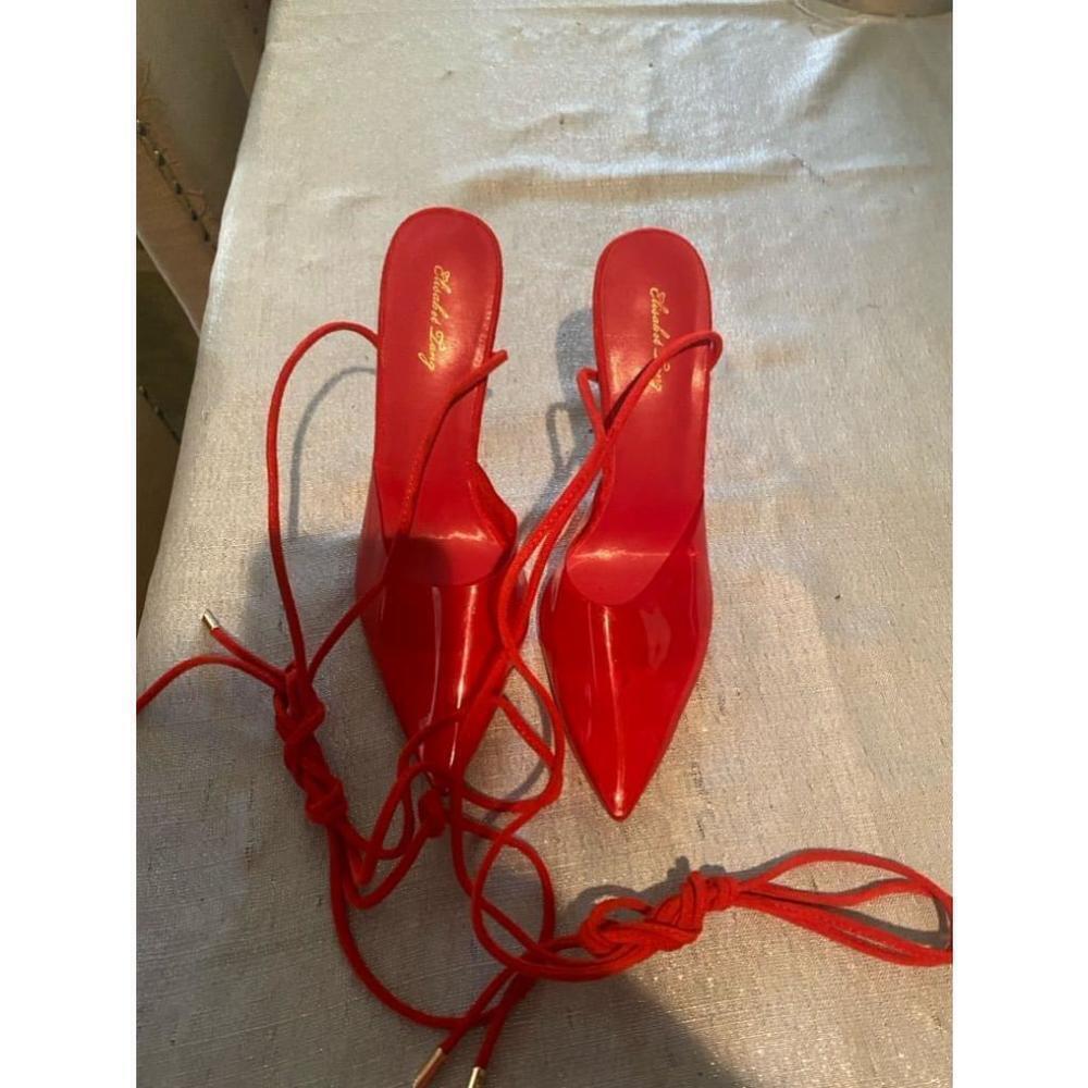 Women's Elizabet Lang Red Heels Size 8.5